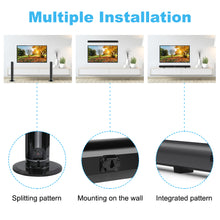 Load image into Gallery viewer, Sound Bar, TV Sound Bars Build-in Subwoofer, Wired &amp; Wireless Home Audio Speaker, Bluetooth Speaker Stereo Surround Sound Bar for TV/Home Theater, HDMI/Optical/Aux/USB, Wall Mountable
