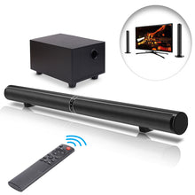 Load image into Gallery viewer, TV Soundbars, Sound Bar Wired &amp; Wireless Sound Speaker, Geekroom Detachable 2.1 Channel 45W Bluetooth Speaker with Subwoofer, Home Theater Surround Soundbar with Remote
